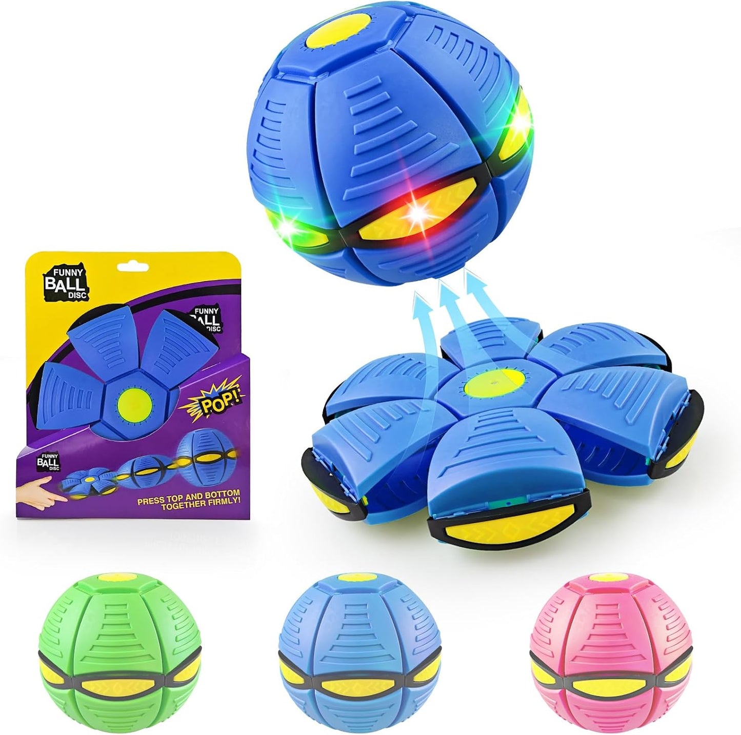 New Pet Bouncing Ball Step Ball Flying Saucer Shaped Ball Two Forms of Dog Bouncing Outdoor Toys