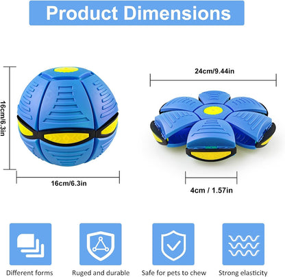 New Pet Bouncing Ball Step Ball Flying Saucer Shaped Ball Two Forms of Dog Bouncing Outdoor Toys