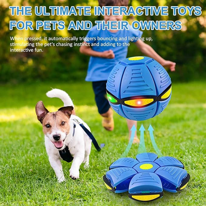 New Pet Bouncing Ball Step Ball Flying Saucer Shaped Ball Two Forms of Dog Bouncing Outdoor Toys