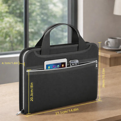 Fireproof File Folder -Large-Capacity A4 Document Bag