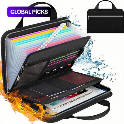 Fireproof File Folder -Large-Capacity A4 Document Bag