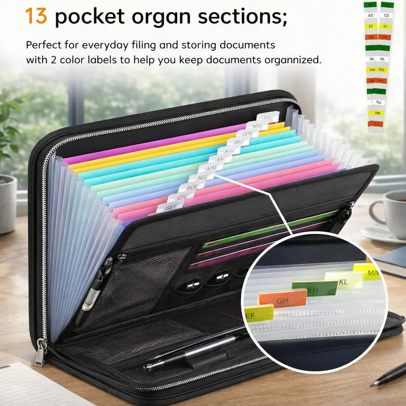 Fireproof File Folder -Large-Capacity A4 Document Bag